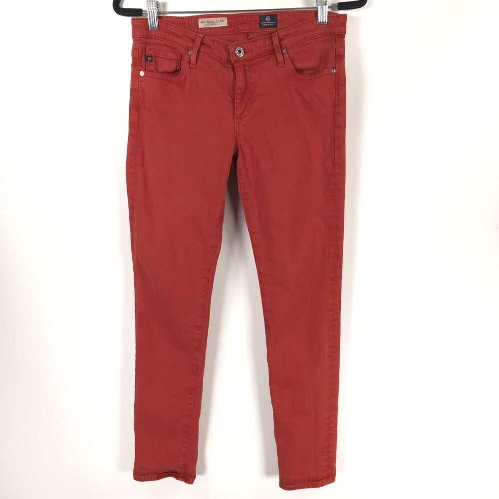 AG ADRIANO GOLDSCHMIED Women’s 28R Stevie Ankle Slim Straight Jeans USA Made